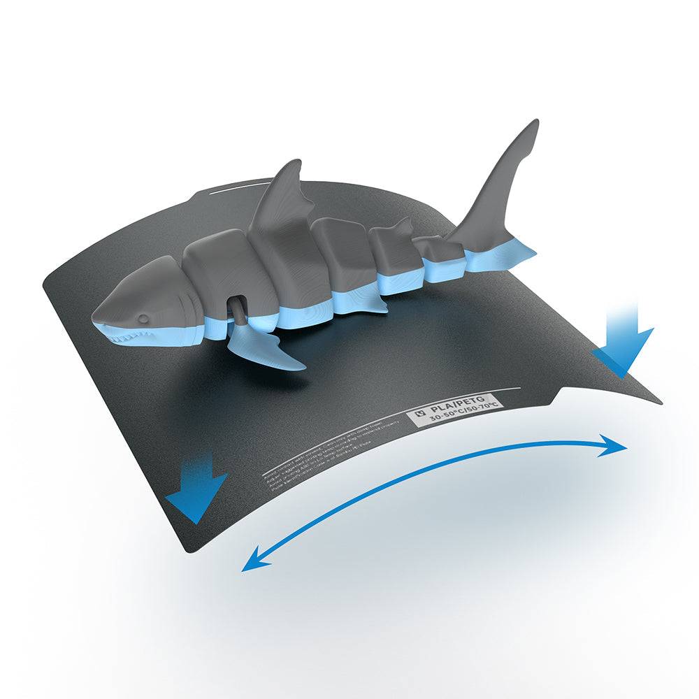 BIQU Panda Buildplate 257MM*257MM Double-CryoGrip Textured Coating Steel Sheet, Durable and Heat-resistant Build Plate for Bambu Lab P1P/P1S/P2S/X1C/A1 Printers