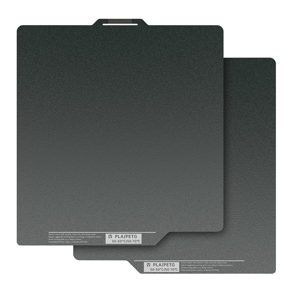 BIQU Panda Buildplate 257MM*257MM Double-CryoGrip Textured Coating Steel Sheet, Durable and Heat-resistant Build Plate for Bambu Lab P1P/P1S/P2S/X1C/A1 Printers