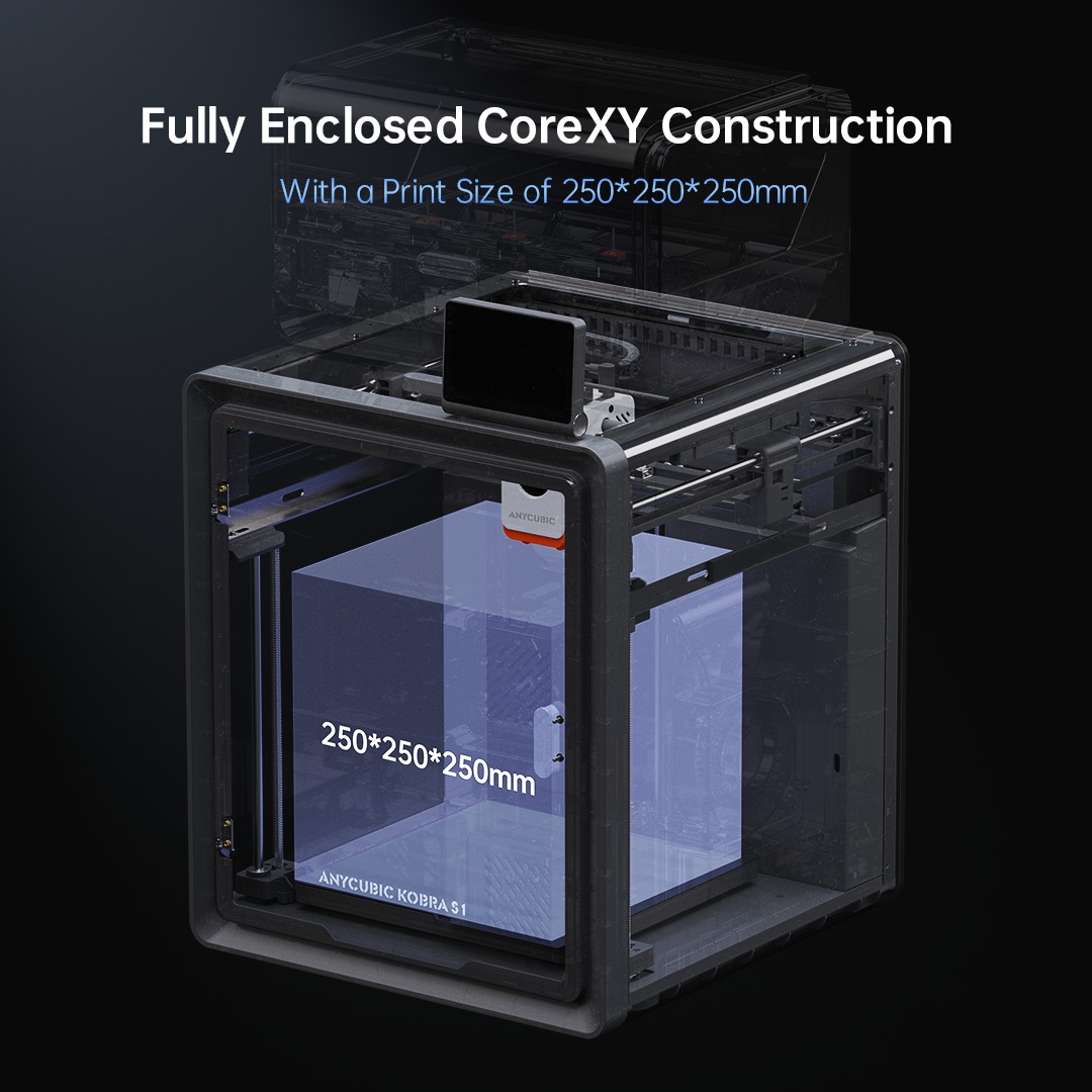Kobra S1 Combo, 600mm/s Multicolor 3D Printer, 320℃ Hotend, Built-in Camera