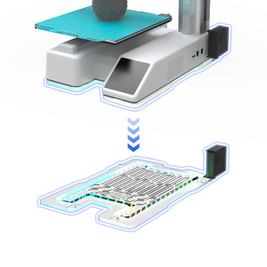BIQU Panda Aura Smart RGB Lighting Panel with Remote Control and Customizable Status Display for A1 Series