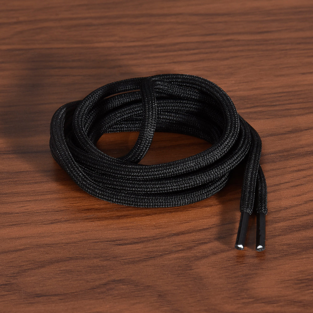 BIQU Round Shoelaces – 2 Pairs Black & 2 Pairs White  | 100cm & 140cm