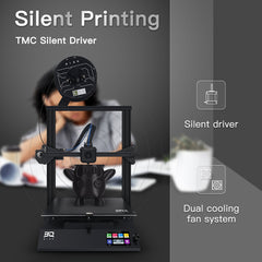 BIQU B1 SE FDM 3D Printer HD Color Screen Full Metal Extruder Upgrade 32Bit Control Board with Auto-Leveling Function Printer