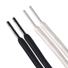 BIQU Round Shoelaces – 2 Pairs Black & 2 Pairs White  | 100cm & 140cm