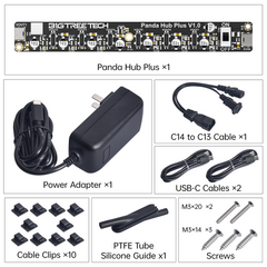 BIGTREETECH Panda Hub Dual USB Adapter Shield the Original USB Port on Bambu Lab P1S/P1P Printers