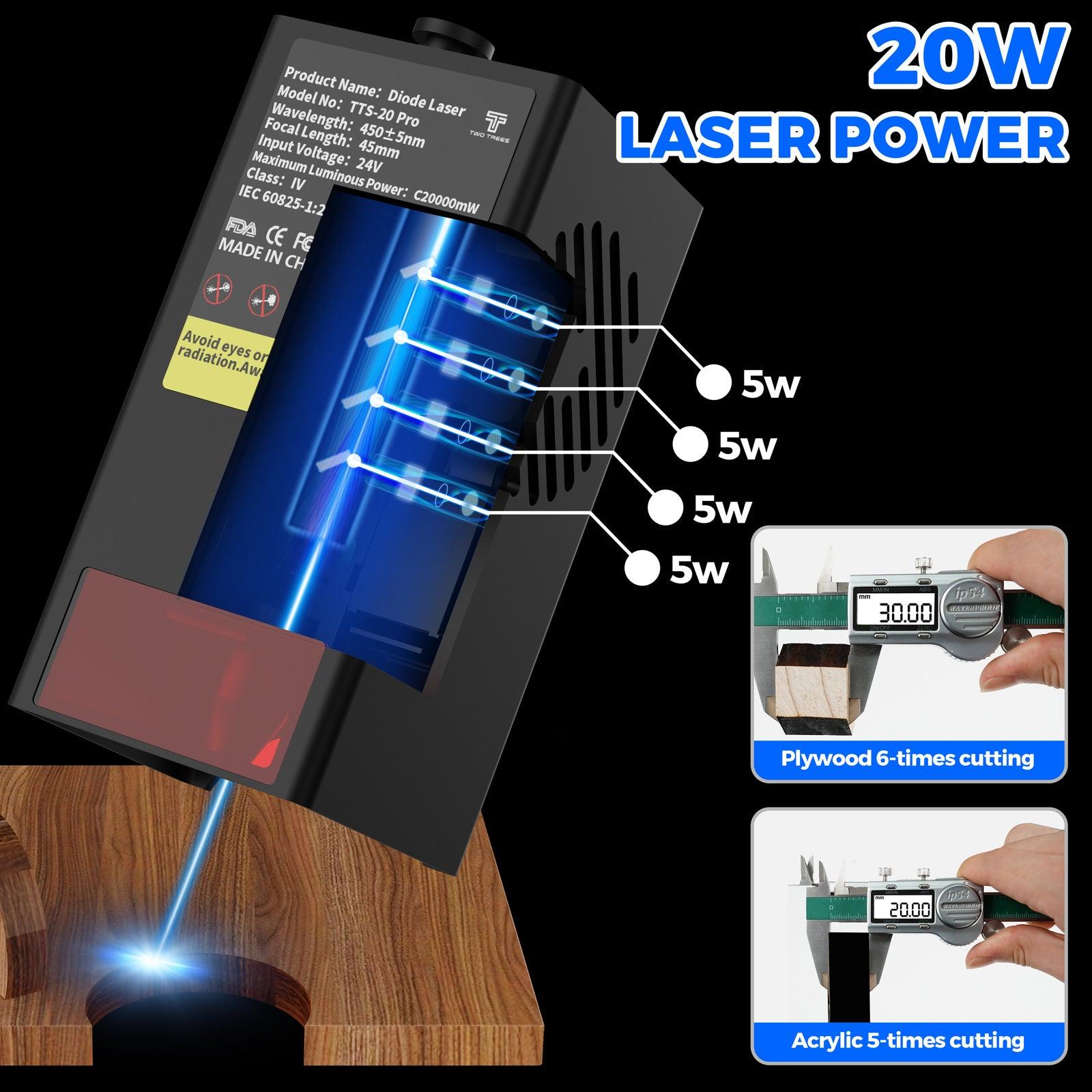 Twotrees TTS-20 Pro 20W Laser Engraver Machine