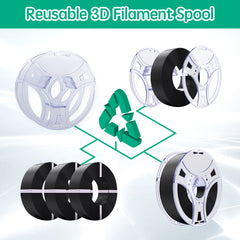 eSUN PLA+ 1.75mm Filaments Refill No Spool& Reusable Spool