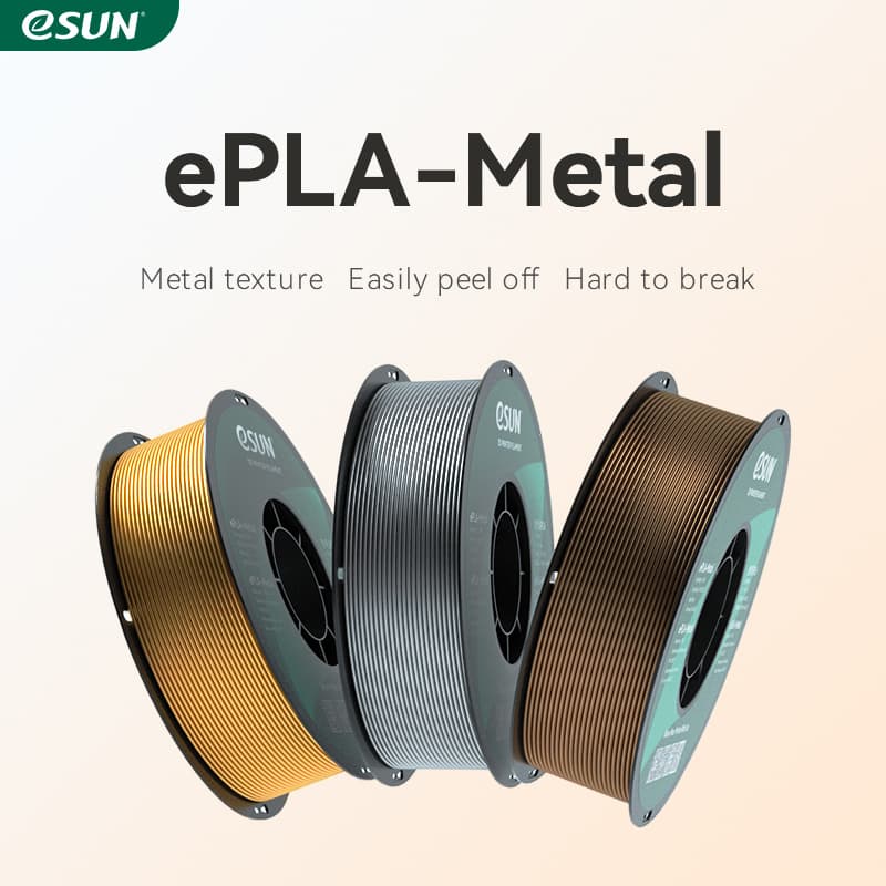 eSUN Metal PLA 1.75mm 3D Filament 1KG
