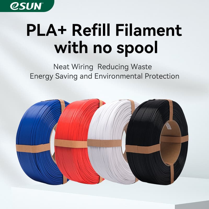 eSUN PLA+ 1.75mm Filaments Refill for 3D Printer No Spool 10PCS