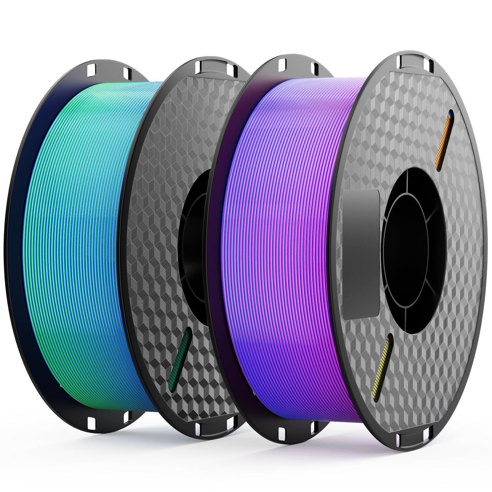 Twotrees Rainbow Silk PLA Filament （1KG per roll, 1.75mm diameter）