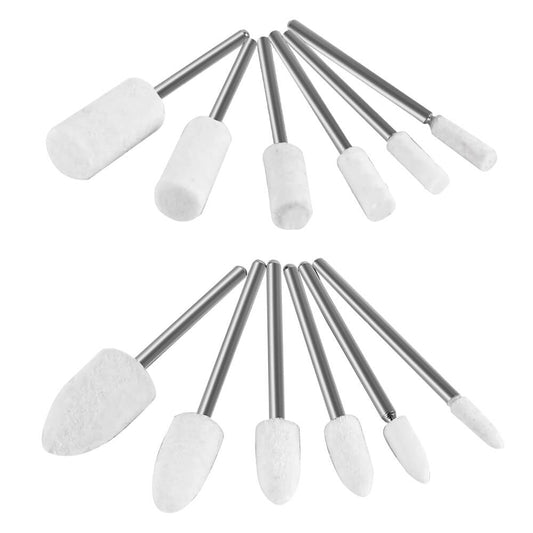 Hanboost 12pc Wool Felt Polishing Set for Rotary Tool Kit