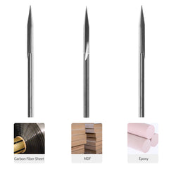 Straight Groove V-bits for Snapmaker (3 Bits)