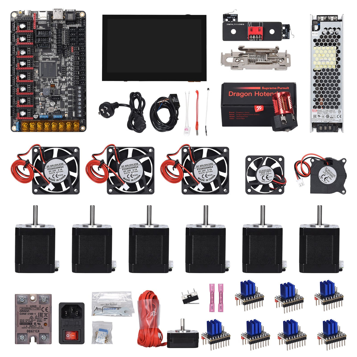 Voron 2.4 CNC Parts Kit V2.0 - DIY Kits 8 Kits Electronics Cable Fastener Heated Bed Motion Panels Frame CNC