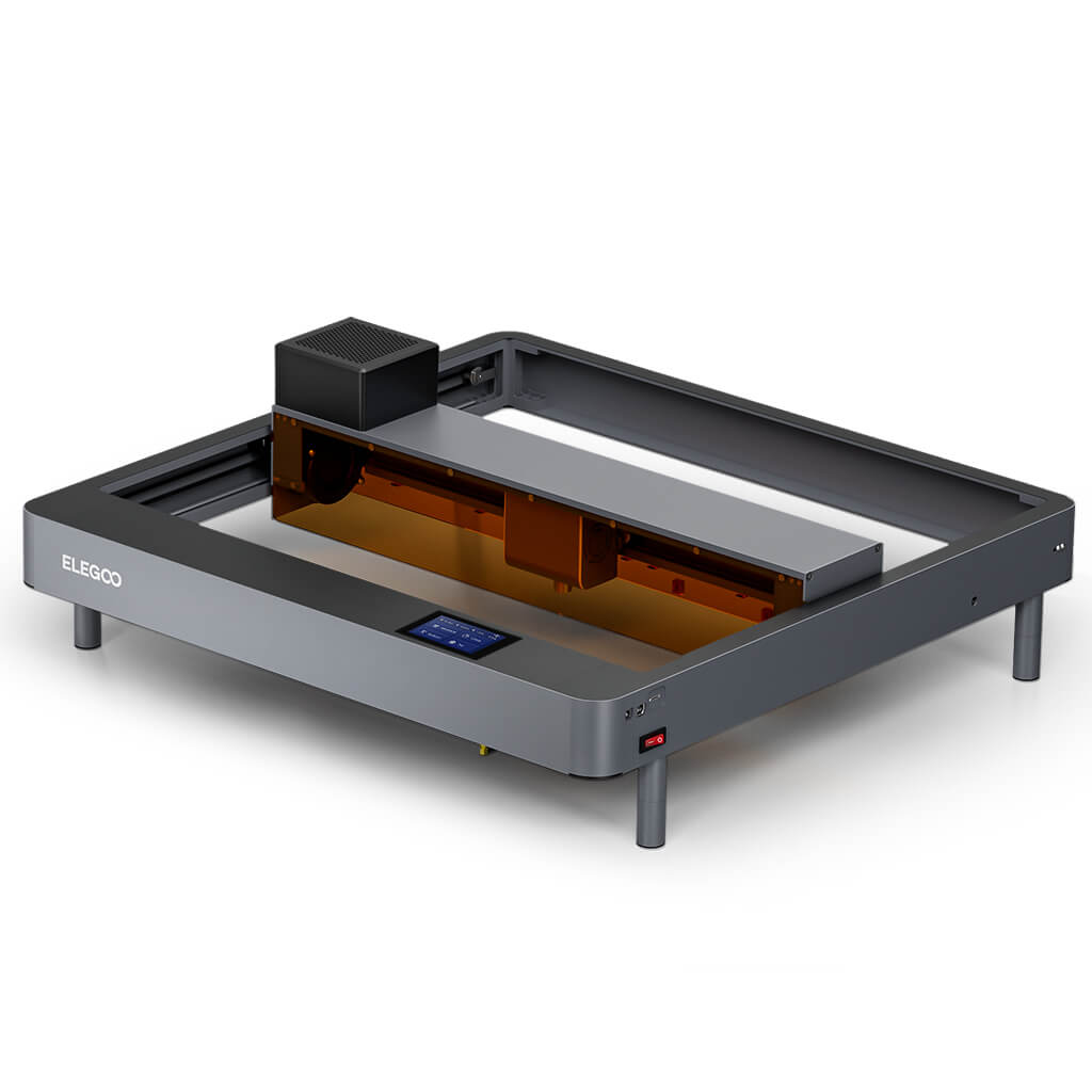 ELEGOO PHECDA 20W Laser Engraver & Cutter with Air Assist, CNC Laser Engraving and Cutting Machine for Wood and Metal, Dark Acrylic, 400x400mm Engraving Area (Basic)