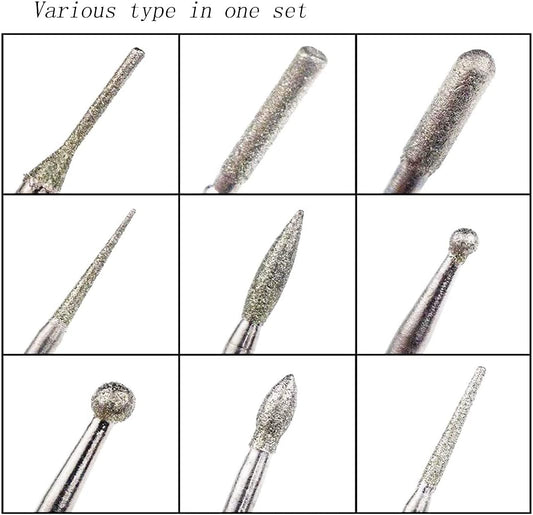 Hanboost 30pc Diamond Grinding Bit for Rotary Tool