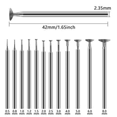 Hanboost 12Pcs Grinding Kit for Caving Stone,Jade,Glass and  Jewelry