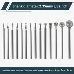 Hanboost 14pc Ball Shape Carving Set for Rotary Tool