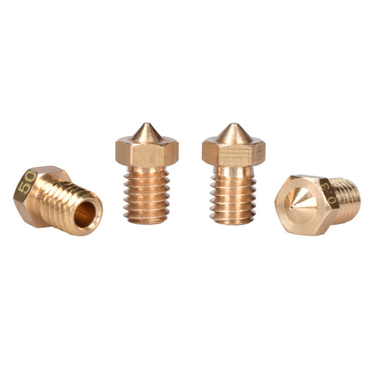 5pcs/Lot 3D printer E3D V6&V5 J-Head brass nozzle extruder nozzles 0.2/0.3/0.4/0.5/0.6/0.8/1.0 mm For 1.75/3.0mm supplies