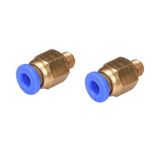 Lots PC4-M6 Pneumatic Straight Fitting Remote Tracheal Joint Connector for 4mm OD tubing M6 6mm Reprap 3D Printer Printers