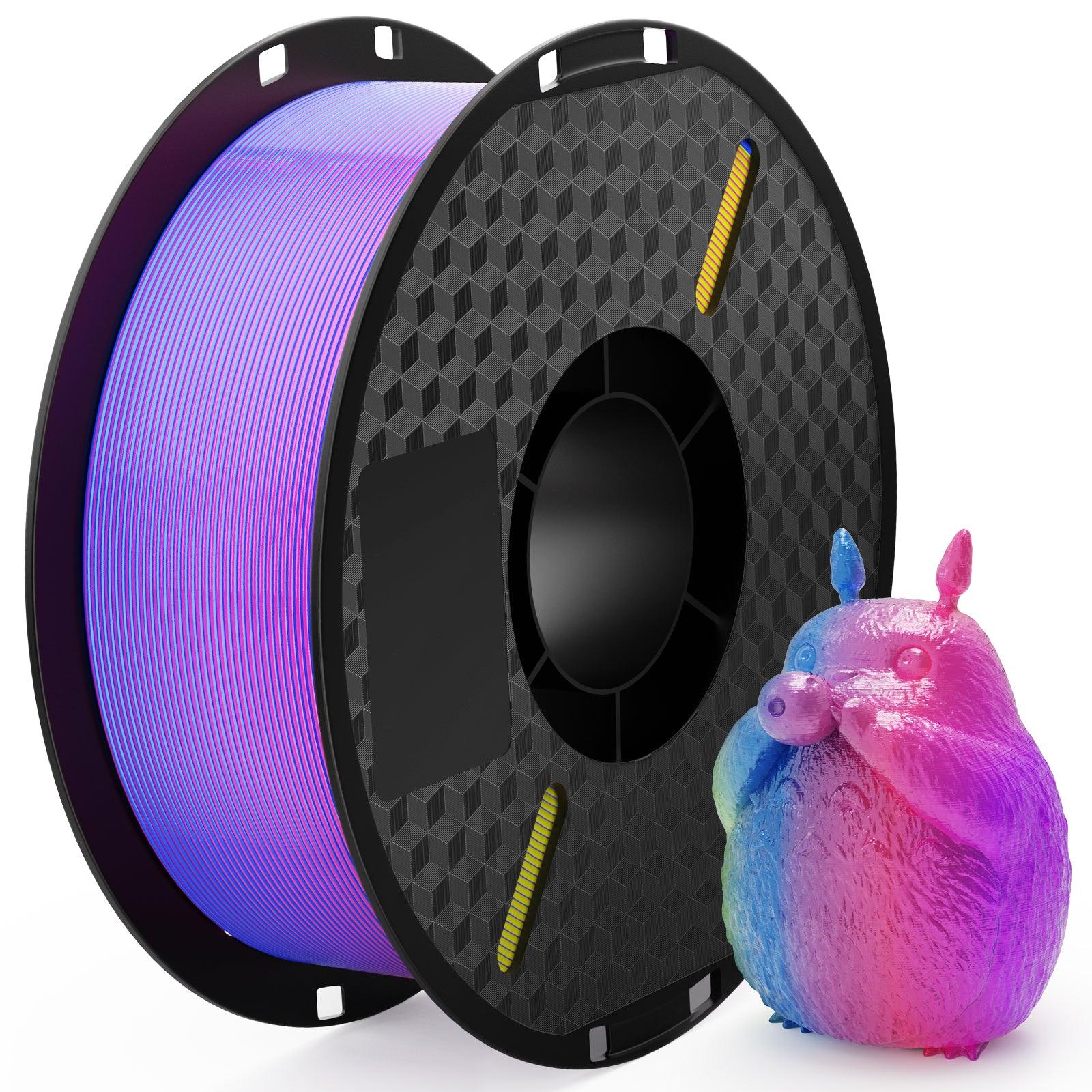 Twotrees Rainbow Silk PLA Filament （1KG per roll, 1.75mm diameter）