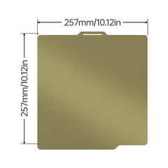 BIQU Panda Build Plate 257MM x 257MM/184MM x 184MM Double-Sided Spring Steel Sheet with Textured PEI Grid for Bambu Lab P1P/P1S/X1C/A1/A1 mini Printers