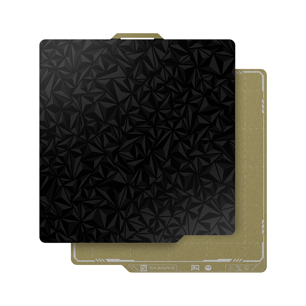 BIQU Panda Build Plate 257MM x 257MM/184MM x 184MM Double-Sided Spring Steel Sheet with Textured PEI Grid for Bambu Lab P1P/P1S/X1C/A1/A1 mini Printers