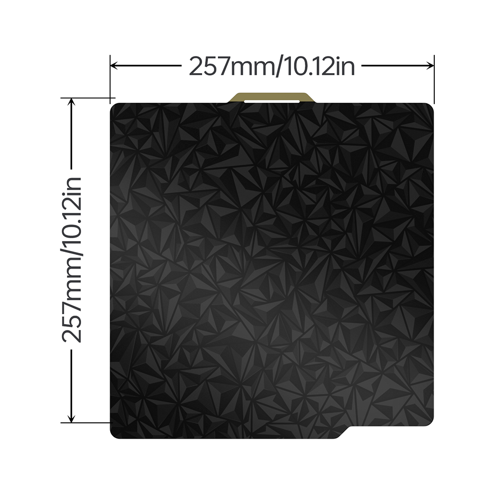 BIQU Panda Build Plate 257MM x 257MM/184MM x 184MM Double-Sided Spring Steel Sheet with Textured PEI Grid for Bambu Lab P1P/P1S/X1C/A1/A1 mini Printers