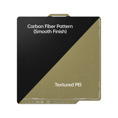 BIQU Panda Build Plate 257MM x 257MM/184MM x 184MM Double-Sided Spring Steel Sheet with Textured PEI Grid for Bambu Lab P1P/P1S/X1C/A1/A1 mini Printers