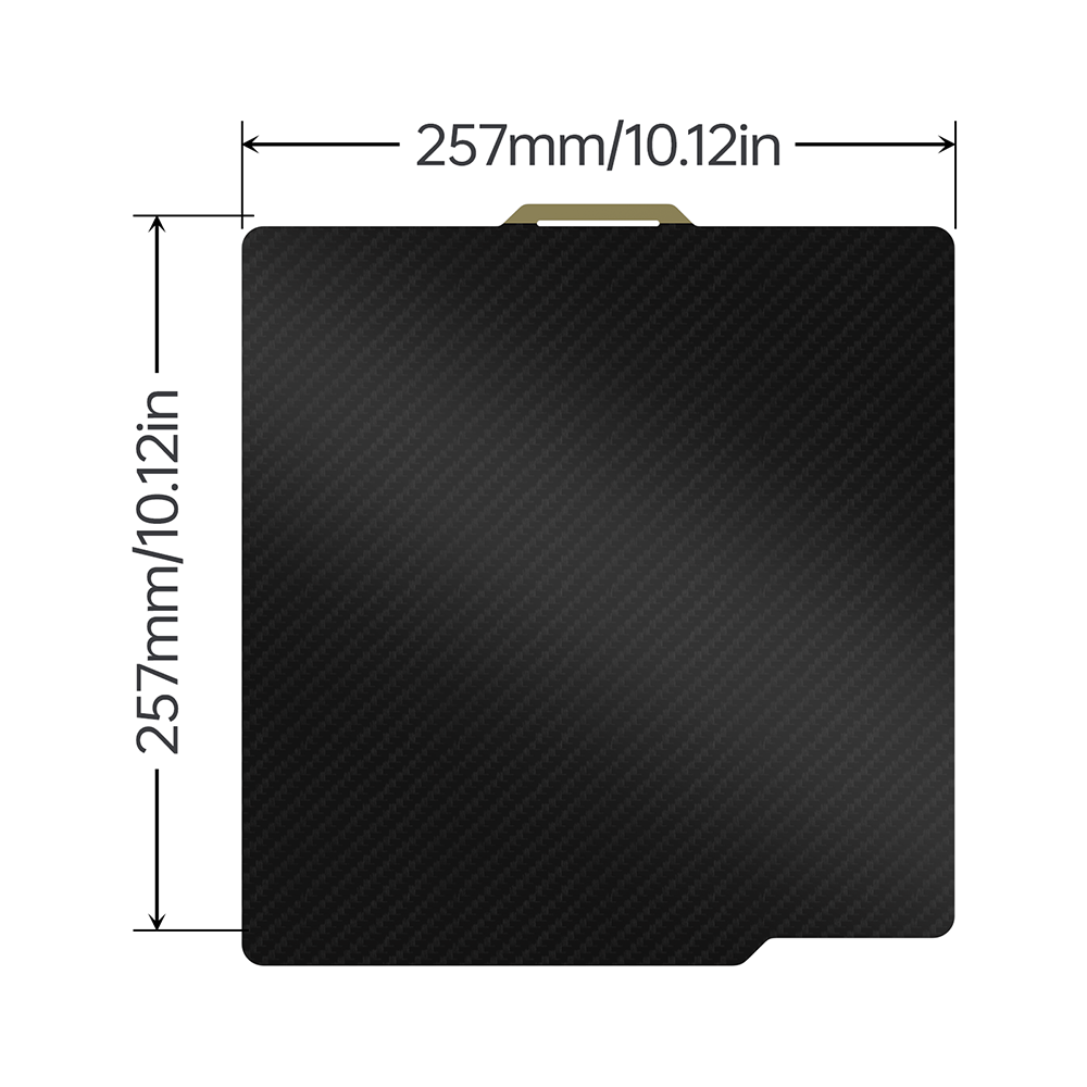 BIQU Panda Build Plate 257MM x 257MM/184MM x 184MM Double-Sided Spring Steel Sheet with Textured PEI Grid for Bambu Lab P1P/P1S/X1C/A1/A1 mini Printers