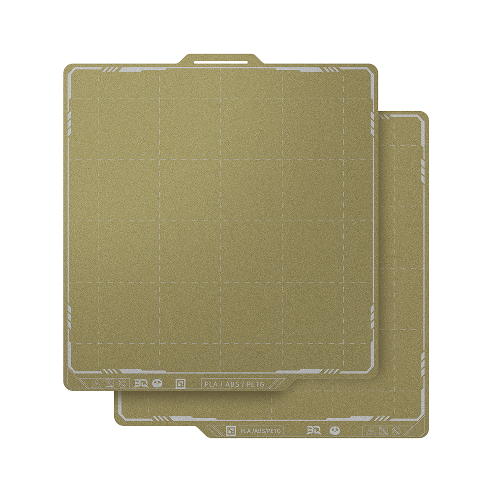 BIQU Panda Build Plate 257MM x 257MM/184MM x 184MM Double-Sided Spring Steel Sheet with Textured PEI Grid for Bambu Lab P1P/P1S/X1C/A1/A1 mini Printers