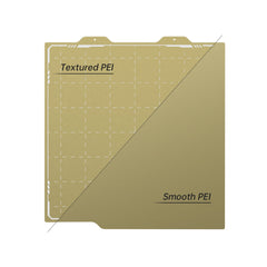 BIQU Panda Build Plate 257MM x 257MM/184MM x 184MM Double-Sided Spring Steel Sheet with Textured PEI Grid for Bambu Lab P1P/P1S/X1C/A1/A1 mini Printers