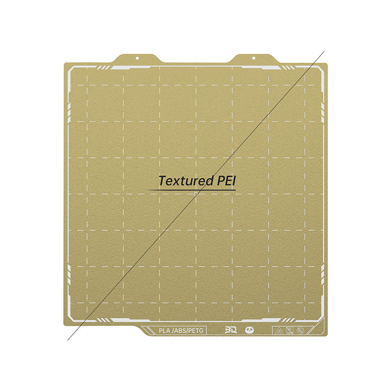 BIQU Panda Build Plate 257MM x 257MM/184MM x 184MM Double-Sided Spring Steel Sheet with Textured PEI Grid for Bambu Lab P1P/P1S/X1C/A1/A1 mini Printers