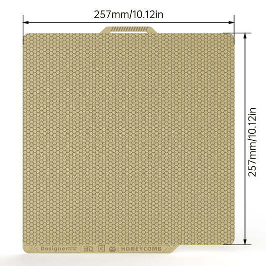 BIQU Panda BuildPlate Designer Series Dual-textured 3D Printing Build Plate with Honeycomb & Houndstooth Patterns for Bambu X1/P1/A1 Printers