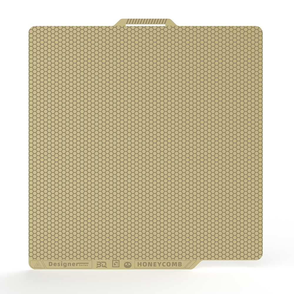 BIQU Panda BuildPlate Designer Series Dual-textured 3D Printing Build Plate with Honeycomb & Houndstooth Patterns for Bambu X1/P1/A1 Printers