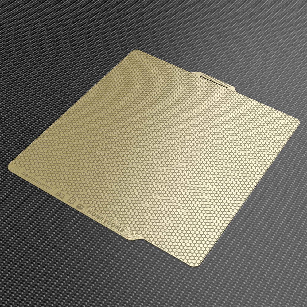 BIQU Panda BuildPlate Designer Series Dual-textured 3D Printing Build Plate with Honeycomb & Houndstooth Patterns for Bambu X1/P1/A1 Printers