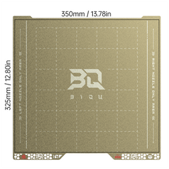 BIQU Pyrogrip Build Plate 346MM x 355MM Spring Steel Sheet Double-Sided Textured PEI Grid for Bambu Lab H2D/H2S Printers