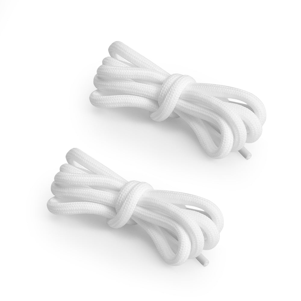 BIQU Round Shoelaces – 2 Pairs Black & 2 Pairs White  | 100cm & 140cm