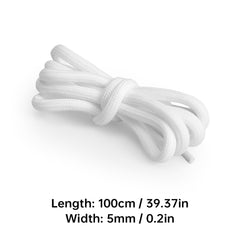 BIQU Round Shoelaces – 2 Pairs Black & 2 Pairs White  | 100cm & 140cm