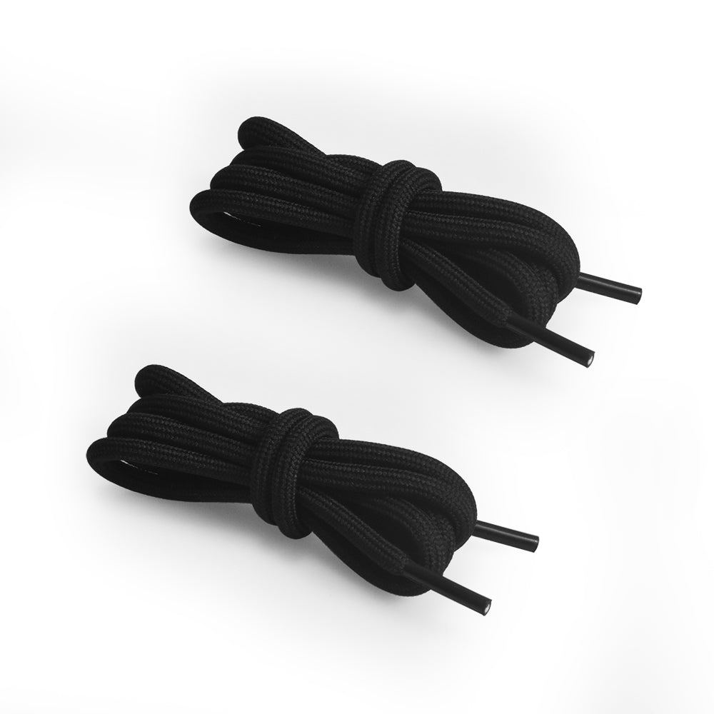 BIQU Round Shoelaces – 2 Pairs Black & 2 Pairs White  | 100cm & 140cm