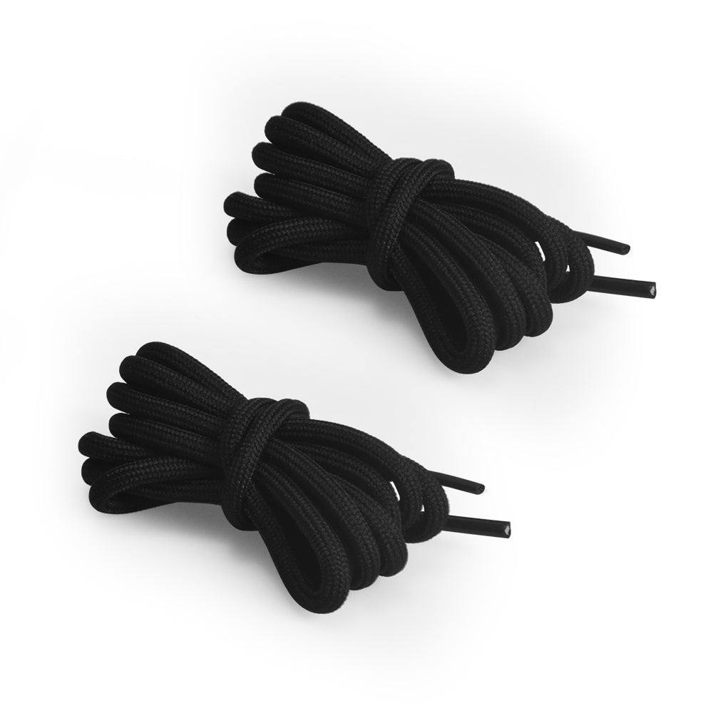 BIQU Round Shoelaces – 2 Pairs Black & 2 Pairs White  | 100cm & 140cm