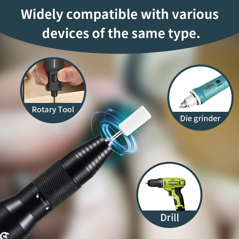 Hanboost 12pc Wool Felt Polishing Set for Rotary Tool Kit