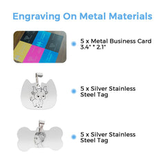 Twotrees 75 Pieces Engraver Material pack