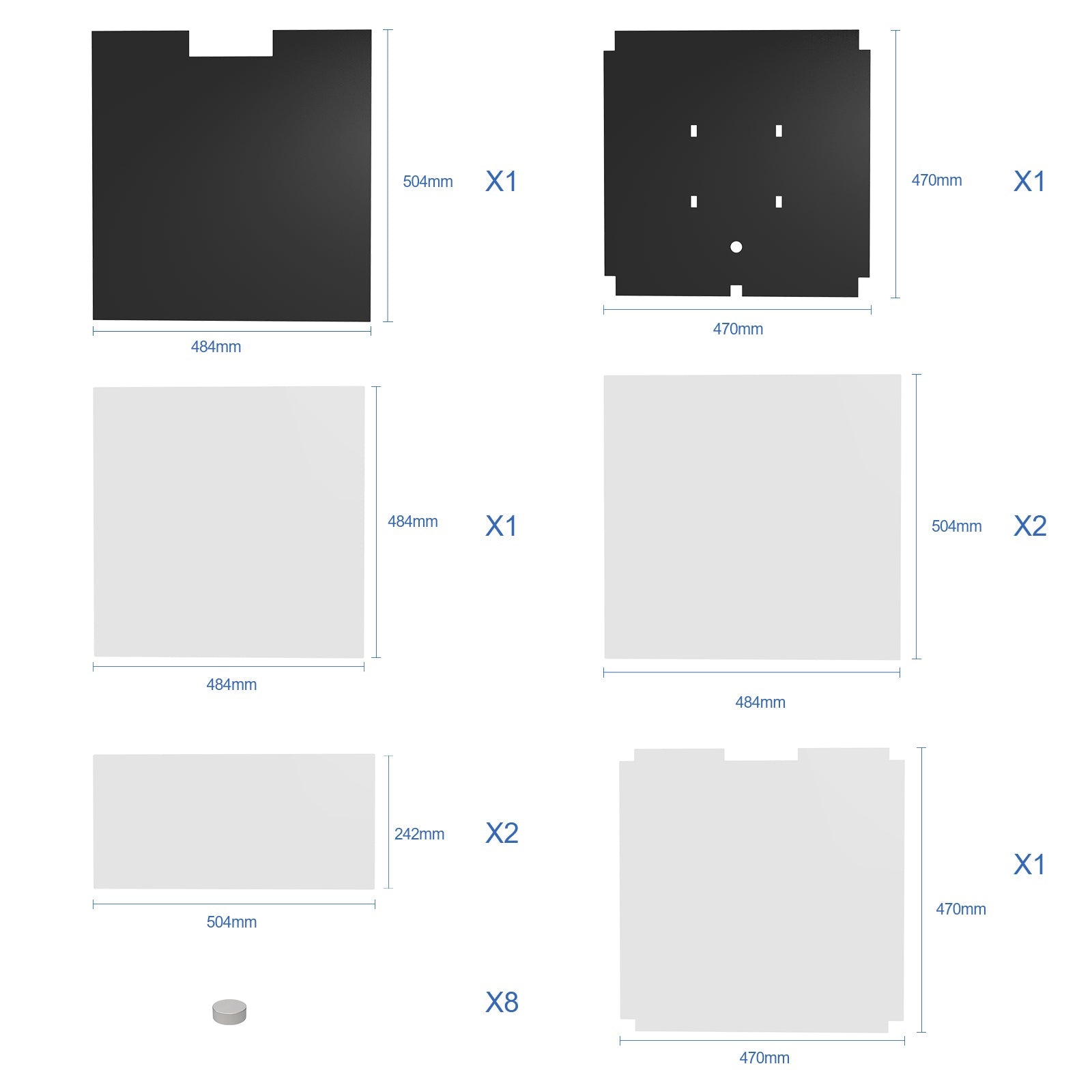 Voron 2.4 CNC Parts Kit V2.0 - DIY Kits 8 Kits Electronics Cable Fastener Heated Bed Motion Panels Frame CNC