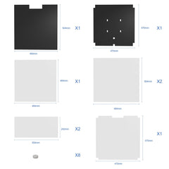 Voron 2.4 CNC Parts Kit V2.0 - DIY Kits 8 Kits Electronics Cable Fastener Heated Bed Motion Panels Frame CNC