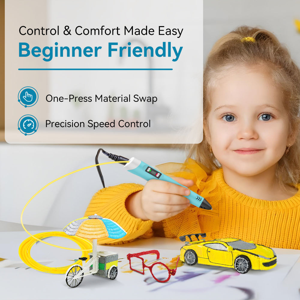 SUNLU 3D Pen 3D Printing Pen SL-200, Perfect Gift for Creative Kids, Suitable for Children Aged 5 and Above