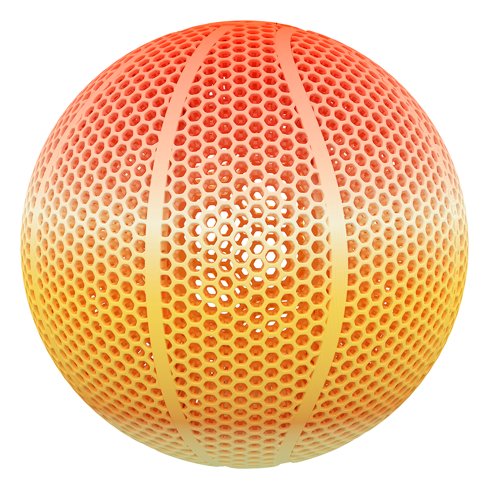 BIQU PLA-HR Flexible 3D Printer Filament for Printing Airless Basketballs, 1.75mm 1KG Spool - Compatible with Most FDM Printers