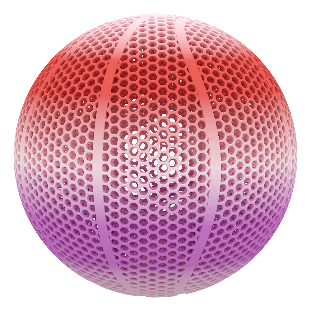 BIQU PLA-HR Flexible 3D Printer Filament for Printing Airless Basketballs, 1.75mm 1KG Spool - Compatible with Most FDM Printers