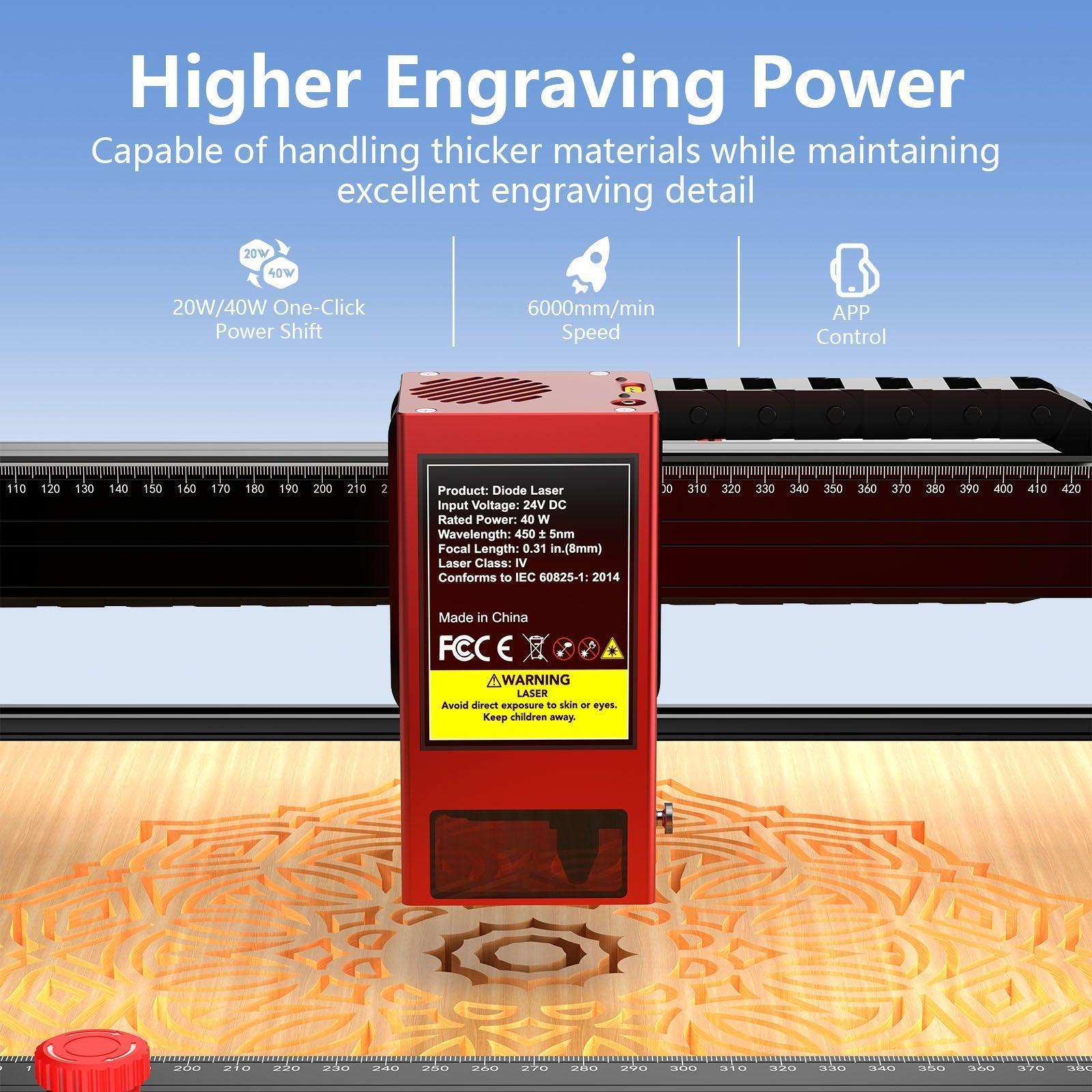 Twotrees 40W laser head kit for TS2-10/20W