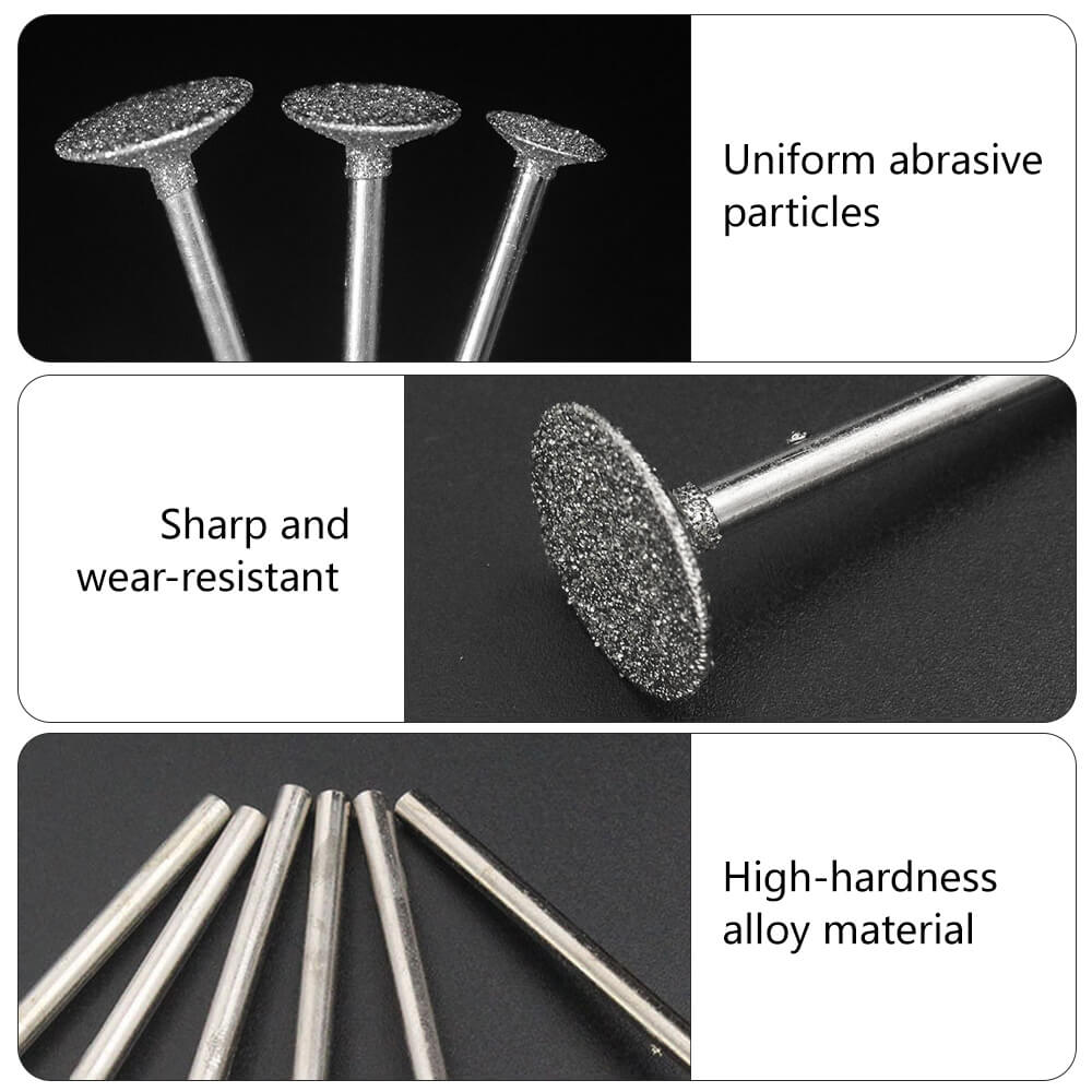 Hanboost 12Pcs Grinding Kit for Caving Stone,Jade,Glass and  Jewelry