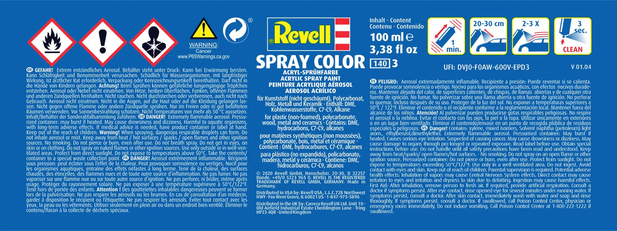 Matt "Grey" Spray Color Acrylic Aerosol Spray100ml