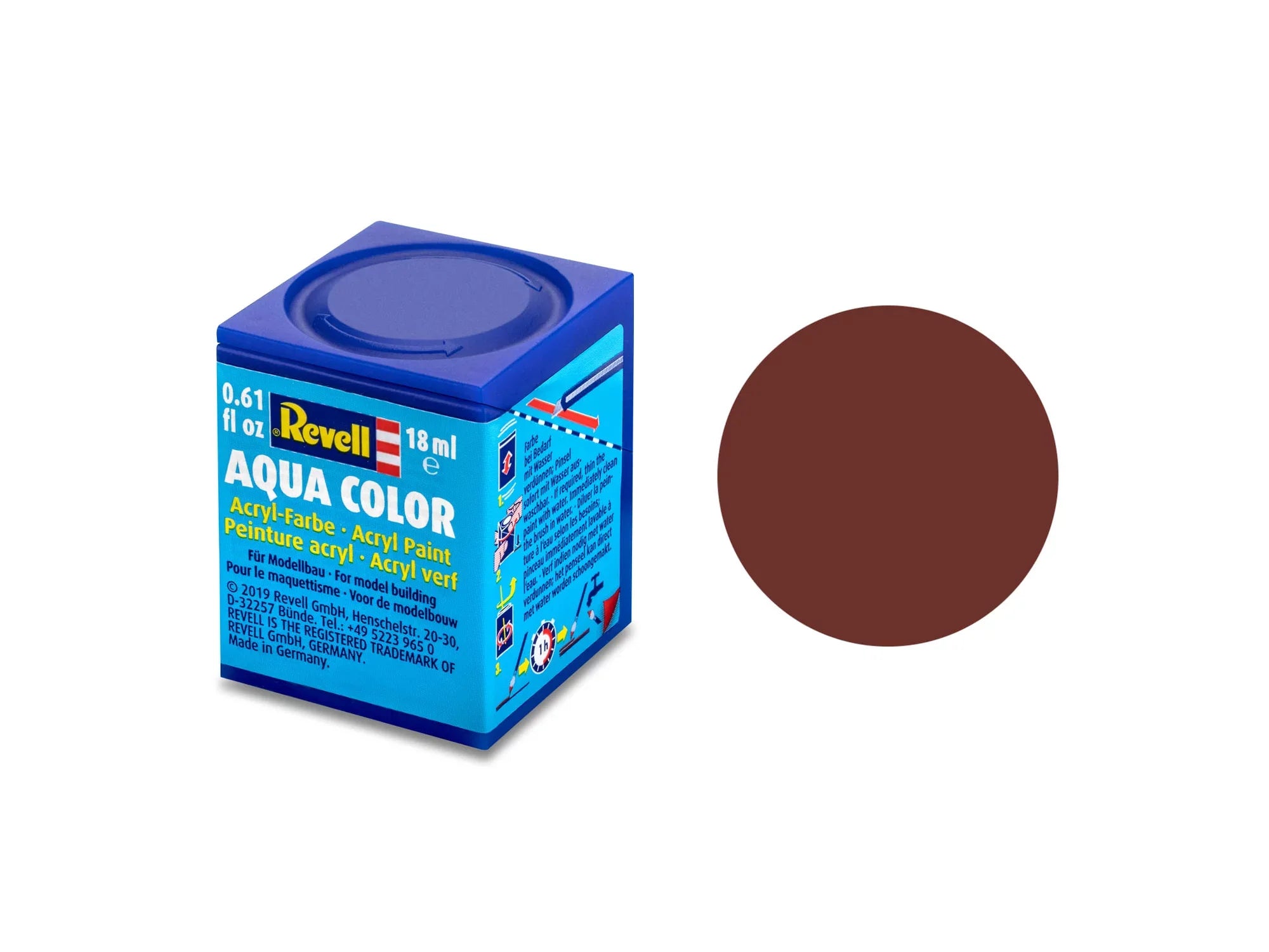 Matt "Reddish Brown" (RAL 3009) Aqua Color - 18ml